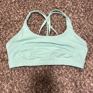 lululemon athletica Mint Green Strappy Sports Bra